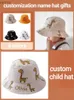 Caps Chapéus personalizados nome personalizado Childrens Visor Hat Summer Childrens Sun Hat Baby Sun Hat Hat Capt