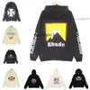 Hoodies pour hommes Sweatshirts Designer Rhude Sweat à capuche Hoodie Hoodie Hoody Sweat à capuche Felpa Uomo Niche Fashion Brand Sudadera Autumn Winter Long Manche R