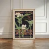 Papiere Vintage Black Brown Ausstellung Wall New Art Flower Market Leinwand Galerie Personalisierte rahmenlose Poster für Schlafzimmer J240505