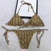 Summer Beach Sunshine Womens Swimewear Swimsuit Designer High-End Luxury Bikini F Letter Sexig baddräkt Tvådelar Bikinis Size S-XL #1151