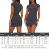 Robe de fête femme mini crayon couleur solide robe corpore sexy