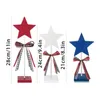 Decoratieve beeldjes 3 stks Independence Day Desktop houten ornamenten Vijfpuntige sterrenfeest sfeer decoratie Living Accessories Room