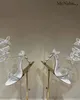 Sandalen Silberwasser Diamant Frauen Schlangenform geformtes dreidimensionales Schmetterling Stiletto High Heels Gurtschuhe 2024