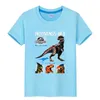 T-shirts Jurassic World Indominus rex Summer Kids T-shirt Cotton garçon fille à manches courtes
