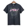SP5DERS T-shirtdesigner 55555 tee lyx mode mens tshirts unga thug rosa webbtryck sommar avslappnad kortärmad t-shirt