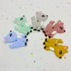 Blocks 5 / 10pc FAWN Baby Animal Silicone Teether Baby Denf Products Bpafree Baby Teether respectueux de l'environnement