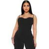 Women's Jumpsuits & Rompers Designer pants Women's 24 New Low cut Pleated Strap Sexy jumpsuit Sexy pants