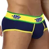 UNDUTTS BS 4pc/Lot Men Briefs iç çamaşırı seksi rahat şort cueca erkek kısa nefes alabilen pamuk