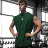 Men's Polos Summer Fitness Sports Tank Top Breathable Loose Fit Training Sleeveless T-shirt Quick Drying Vest Male Clothing