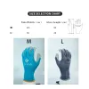 Gants jdl 2 paires anti-aslip de travail résistant à l'eau gants gants nylon gris tpu revêtu de travail certifié de travail