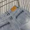 Designer de jeans feminino no início da primavera novo ch nanyou gaoding estilo original casual angustiado e bordado de letra jeans lisos de letra s6mf