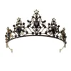 Clips de cheveux Baroque Crystal Crown Tiare