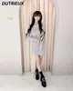 Sıradan Elbiseler Japon Sonbahar ve Kış Madeni Maden Üretilen Yumuşak Kız Base Base Boş Kabarcık Slime Fit Orta Uzunluk Sweater