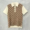 Męskie designerskie koszule polo luksusowe polo swobodne męskie t -koszulki wąż pszczoła literka haft haft mody High Street Man Tee