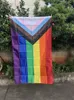 Flagi banerowe Rainbow Flag 90x150 cm Baner 100D Polish podwójna strona Penetracja podwójnej strony LGBT Gay Rainbow Program Pride Flag z 2 przelotkami