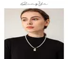 Collier de perles naturelles à sens élevé Women039S Fashion Light Luxury Minority Design 2021 Nouveau pull d'automne et d'hiver simple Chai1653828