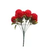 Decoratieve bloemen kransen bloemboeket 8 cm simatie geborduurde tafelblad arrangement decoratie schieten rekwisieten vasthouden Afrikaanse dhe2l