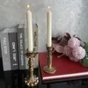 Candele per candele floreali nostalgica francese Antique bronzo/mobili decorazioni/ornamenti retrò candelabri (un set di 2)