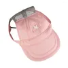 Hondenkleding uniek huisdier honkbal cap adembaar stoffen buiten sport sunhat vizier 4 maten accessoires