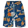 Heren plus size shorts Hawaiiaanse bloem shorts, losse oversized strandbroek, grote shorts, bedrukt trendy merk, zomer bovenkleding, bijgesneden broek