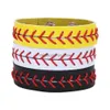 Autre fête des fêtes fournit une véritable mode couture en cuir 2022 bracelets bracelets unisexe softball baseball sportif bracelet bracelets je dhgjt
