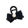 Headbands Girls Claw Pins and Bow Clipping Fairy 2024 Pearl Pop Retro Designer Korean Crab Pop Sweetheart New Q240506