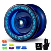 Yoyo MAGIZYOYO K1-plus Professionele responsieve yoyo voor kinderen Beginner duurzaam plastic yo yo met 5 jojo-snaren + jojo-handschoen + tas