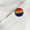 Rainbow Ally Button Badge LGBT Pride Flag Pins Söta anime filmer spel hårda emaljstift samlar metalltecknad brosch