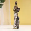 Objetos decorativos Figuras Northeuins Vintage African Style Handicraft Ornamentos de artesanato negro esculturas de arte de arte