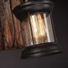 Vägglampa enstaka huvud industriell rustik vintage retro trävägg scone metallmålning ll