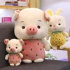 Fruit Picture Ananas Strawberry Rabbit en peluche Toy Little Rabbit Doll Doll Doll Doll Pollow Girl Heart Donne sa petite amie