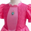 Chiffon Dantel Kızlar Cosplay Dress Baby Çocuklar Vestidos Parti Elbiseleri Karnaval Cadılar Bayramı Kostümü 3-11 Yıl 240417