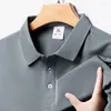 Polos pour hommes Couleur continue d'été à manches courtes à manches à manches à manches à manches à manches à manches à manches courtes à manches à manches courtes de haute qualité