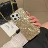 Projektant mody Bling Glitter Telefon obudowa anty-kropla 15 przypadków iPhone'a 14 PromAx luksus 13 premium 12 Flash Diamond 11 Magnetyczne przyciąganie obudowy Cover Shell