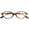 Fashion Sunglasses Frames Designer Feuille ovale, cadre coloré de tortue, adapté aux femmes avec un cadre de lunettes de myopie SMU04 XF68