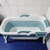 Bathtubs Simple Portable Bathtub Foldable Bathing Basin Household Foaming Tub Adult Bathing Tub Adult Washing Basin Full Body Sweat Steam