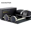 HDCRAFTER Vintage Round Metal Steampunk Sunglasses Polarized Brand Designer Retro Steam Punk Sun Glasses for Men 309e