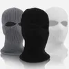 Bons unisex Masque de ski en tricot à 2 trous BALACLAVA COULEUR HIVER COULEUR COLLE FULLE COUVERCLE COUP COU COUTER