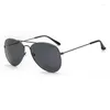 Sonnenbrille Toad Mirror Herren Metallrahmen Retro Anti-Blend Uv400 Sonnenbrillen Ausflugstraße Schießen Zonnebril Voor Mannen