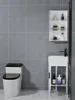 Grifos de lavabo de baño Apartamentos pequeños de piso impermeable gabinete de aluminio de aluminio lavabo