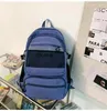 Sacs scolaires Trendy Femelle sac à dos Unisexe ordinateur portable collégial mode nylon adolescent fille sac multiples femmes de poche