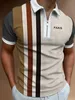 Shirts ademende formeel golfshirt 2024 zomerheren casual v-neck korte mouwen t-shirt met rits plaid heren oversized kleding J240506