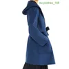 Cappotto da design da donna maxmaras womens nuovo cappotto con cappuccio di lana puro in due tonalità