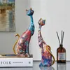 装飾的なオブジェクトの図形ノースゥーインズ樹脂塗装グラフィティ愛好家猫猫カップル動物装飾