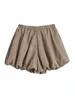 Short féminin High Waited Loose and SlimmingSting Pants décontractés pour le design d'été A-Line Ligneg Flower Bud Jupe