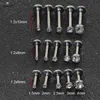 Body Arts 5 PCS/Lot 1,5 ~ 4mm Gem 16G 6/8/10mm Bar Neusring Stud