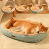 Кошачьи кровати мебель зима удобная кровать для домашних животных для собак кошки пух спальная площадка для собачья диван подушка домашнее животное успокаивающее кровать для собак Дом домашние животные принадлежности