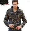 Vestes pour hommes Camouflage Militar Mens Mens Army Coats d'hiver Coton Velvet épais 2024 Bomber Veste M-6XL