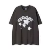 SP5DERS Tシャツデザイナー55555ティーラグジュアリーファッションメンズTシャツウェブフォームプリント半袖Tシャツカジュアルルーズメンズハイストリート