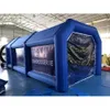 Free ship Outdoor Commercial blue Inflatable Spray Paint Booth 10mLx6mWx4mH (33x20x13.2ft) Car Painting workstation Tent with blower